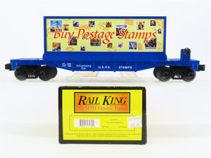 O27 Gauge 3-Rail MTH RailKing 30-76029 USPS Postage Stamps Flat Car w/ Billboard