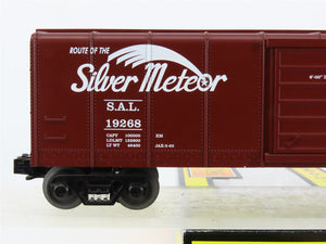 O27 3-Rail MTH RailKing 30-7449 SAL Silver Meteor 40' Round-Roof Box Car #19268