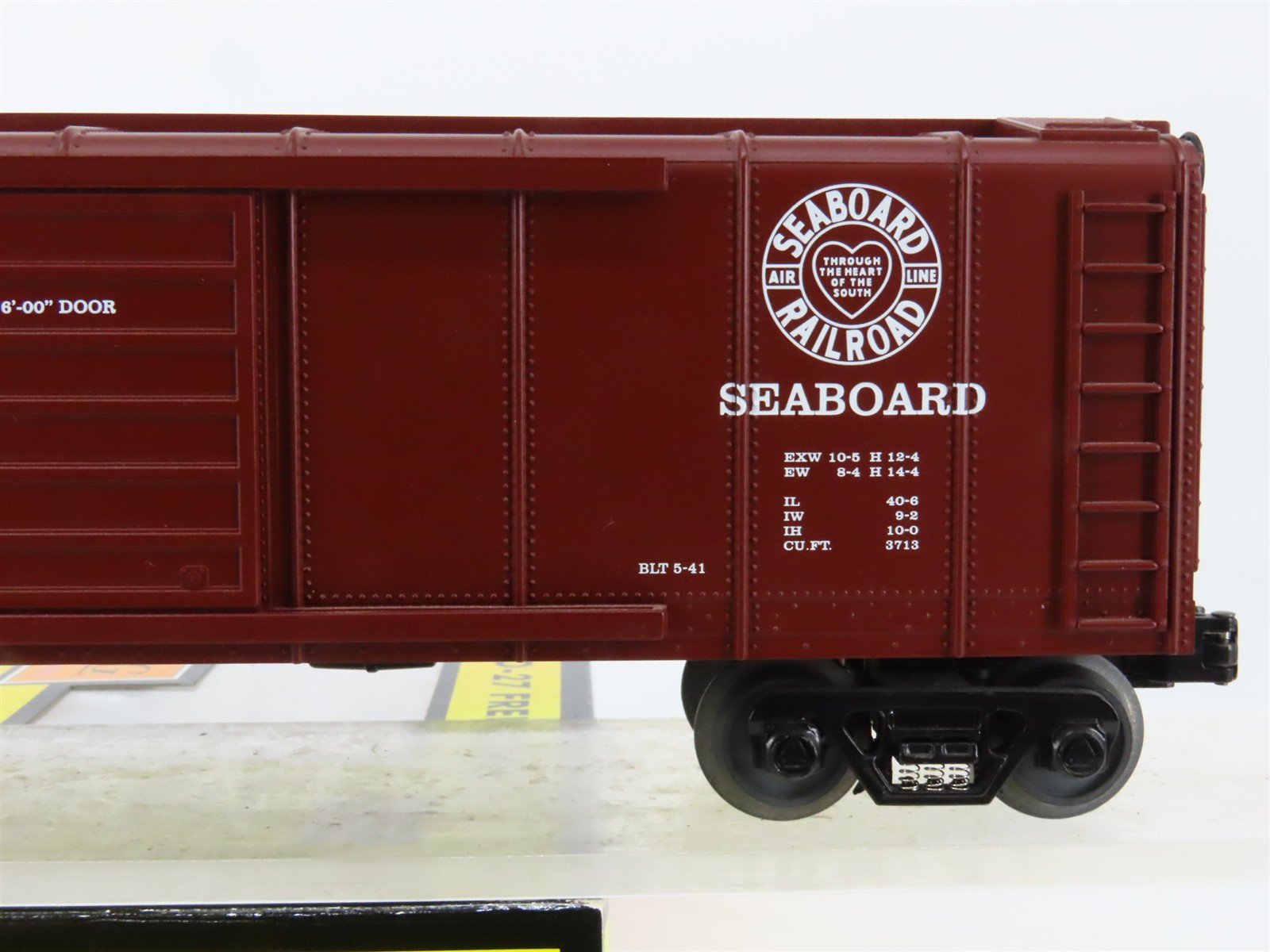 O27 3-Rail MTH RailKing 30-7449 SAL Silver Meteor 40' Round-Roof Box Car #19268