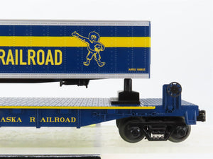 O27 Gauge 3-Rail MTH RailKing 30-76126 ARR Alaska TOFC Flat Car #2720 w/ Trailer