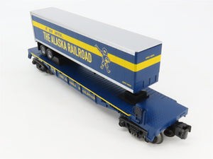 O27 Gauge 3-Rail MTH RailKing 30-76126 ARR Alaska TOFC Flat Car #2720 w/ Trailer