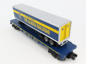 O27 Gauge 3-Rail MTH RailKing 30-76126 ARR Alaska TOFC Flat Car #2720 w/ Trailer