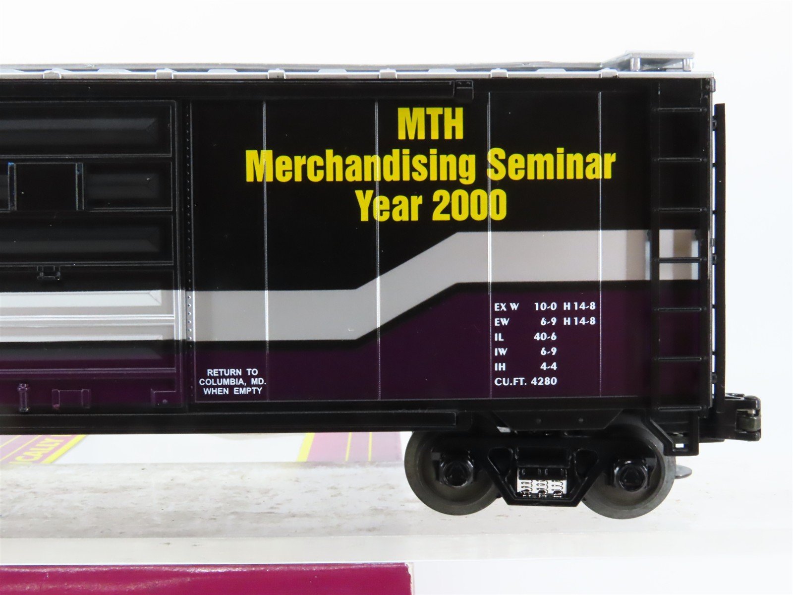 O Gauge 3-Rail MTH 20-93038 Year 2000 Merchandising Seminar 40' Box Car