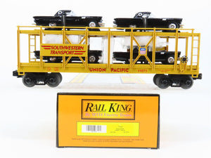 O27 Gauge 3-Rail MTH RailKing 30-7674 UP Auto Carrier #11071 w/ Ertl T-Birds