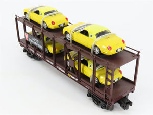 O27 Gauge 3-Rail MTH RailKing ETTX / PRR Auto Carrier #500485 w/ Ertl T-Birds