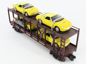 O27 Gauge 3-Rail MTH RailKing ETTX / PRR Auto Carrier #500485 w/ Ertl T-Birds
