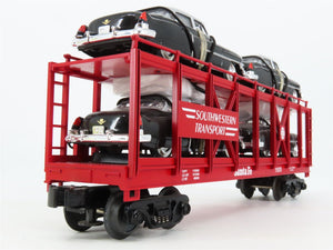 O27 3-Rail MTH RailKing 30-7659 ATSF Auto Carrier #11070 w/ Ertl '52 Cadillacs