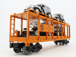 O27 3-Rail MTH RailKing 30-7667 TCA Auto Carrier #2000 w/ Ertl '32 Panel Vans