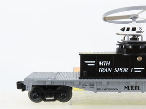O27 Gauge 3-Rail MTH RailKing 30-7658 Operating Helicopter Launch Car #1970