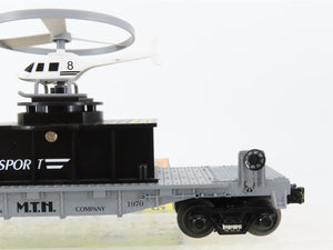O27 Gauge 3-Rail MTH RailKing 30-7658 Operating Helicopter Launch Car #1970