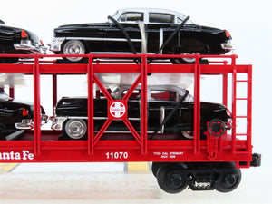 O27 3-Rail MTH RailKing 30-7659 ATSF Auto Carrier #11070 w/ Ertl '52 Cadillacs