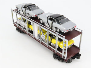O27 3-Rail MTH RailKing 30-7694 Auto Carrier #7070 w/ Ertl '70 Chevy Novas