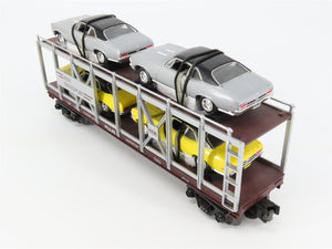 O27 3-Rail MTH RailKing 30-7694 Auto Carrier #7070 w/ Ertl '70 Chevy Novas