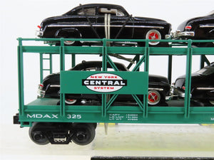 O27 3-Rail MTH RailKing 30-7682 MDAX NYC Auto Carrier #325 w/ Ertl '49 Mercurys