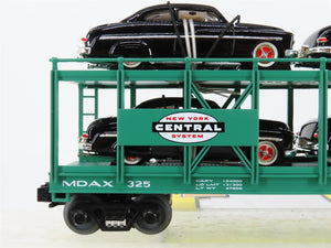 O27 3-Rail MTH RailKing 30-7682 MDAX NYC Auto Carrier #325 w/ Ertl '49 Mercurys