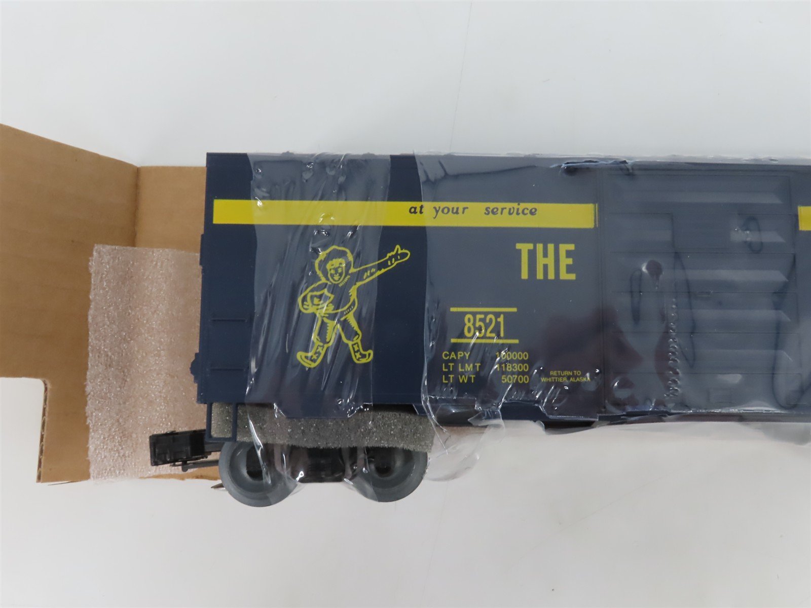 O Gauge 3-Rail Weaver 8521 ARR Alaska Railroad 40' PS-1 Boxcar #8521