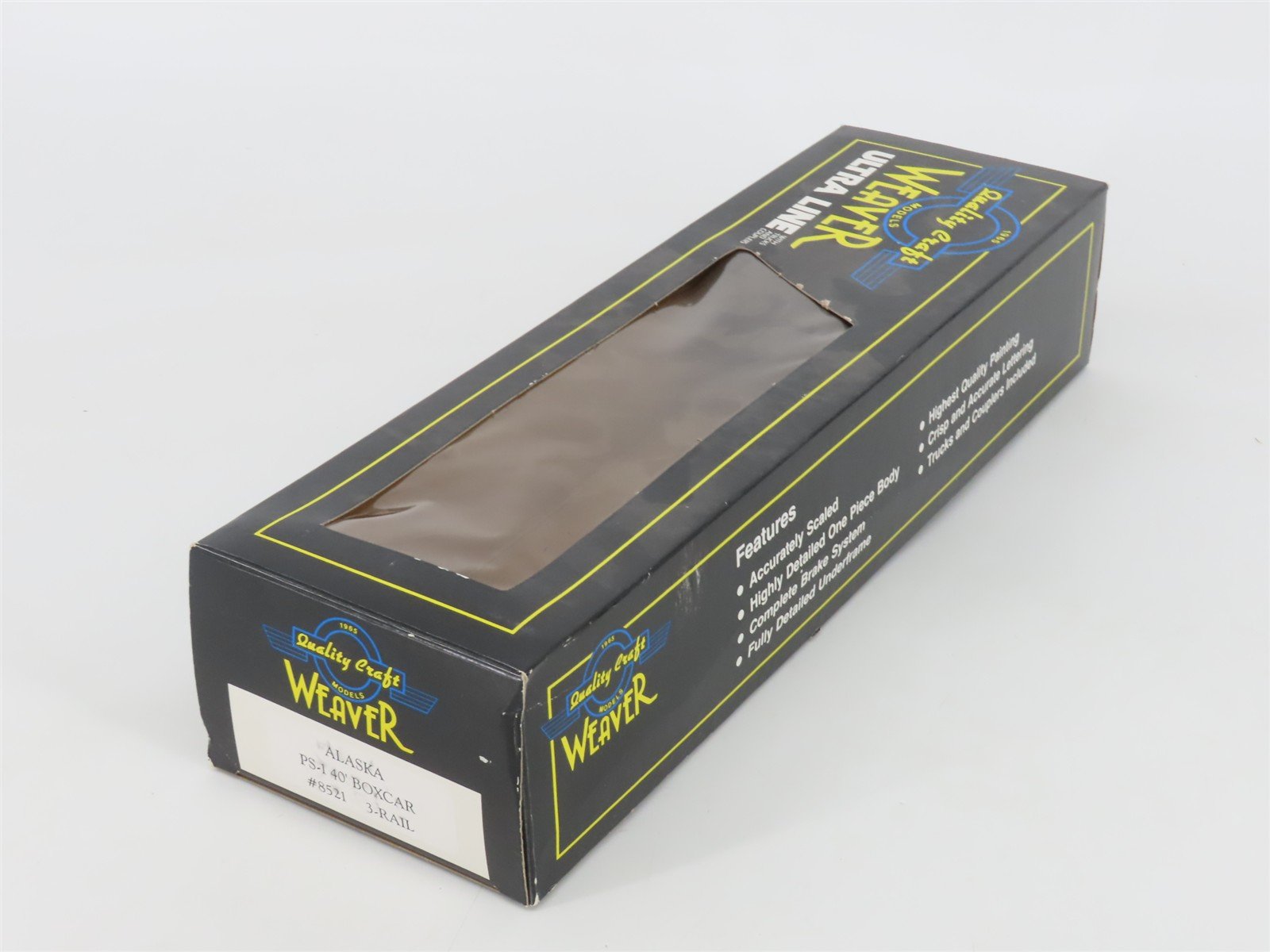 O Gauge 3-Rail Weaver 8521 ARR Alaska Railroad 40' PS-1 Boxcar #8521