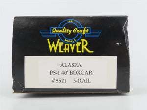 O Gauge 3-Rail Weaver 8521 ARR Alaska Railroad 40' PS-1 Boxcar #8521