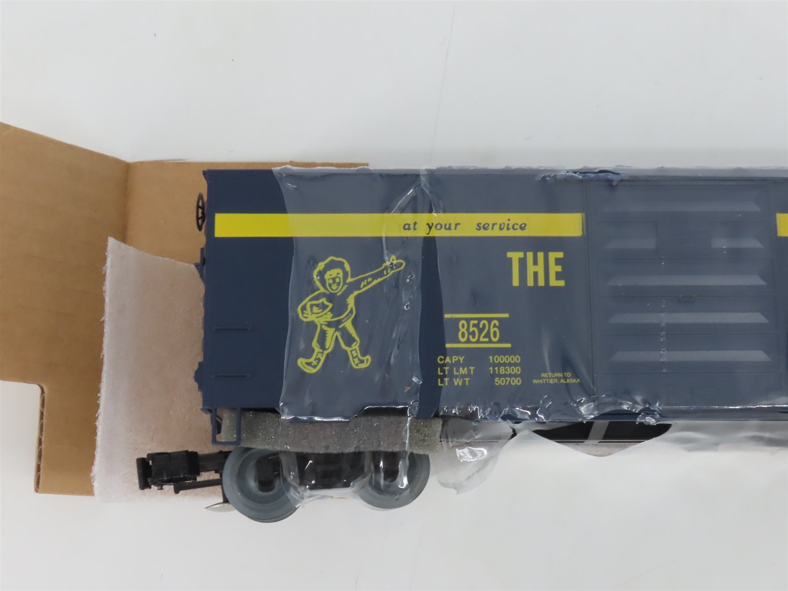 O Gauge 3-Rail Weaver 8526 ARR Alaska Railroad 40' PS-1 Boxcar #8526