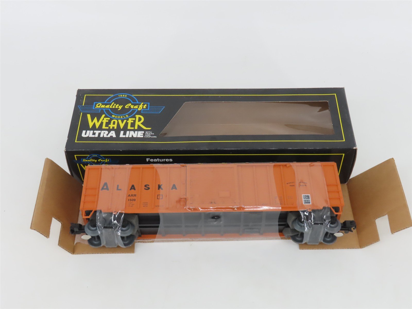 O Gauge 3-Rail Weaver 1509 ARR Alaska 50' Outside Braced Boxcar #1509