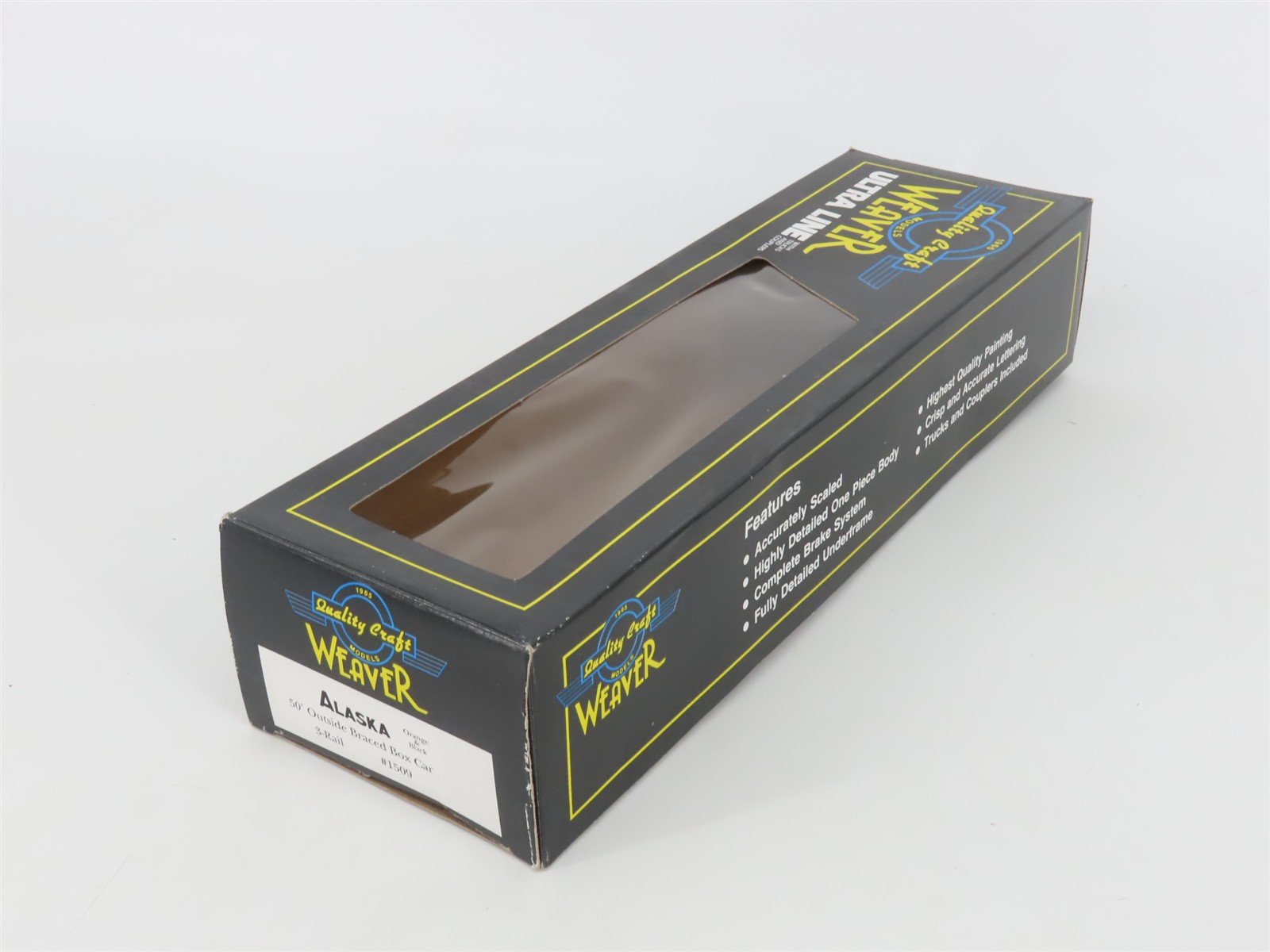 O Gauge 3-Rail Weaver 1509 ARR Alaska 50' Outside Braced Boxcar #1509