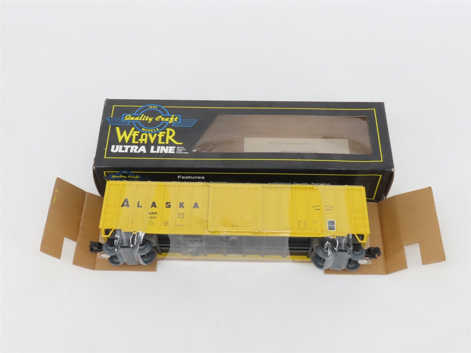 O Gauge 3-Rail Weaver 1524 ARR Alaska 50' Outside Braced Boxcar #1524