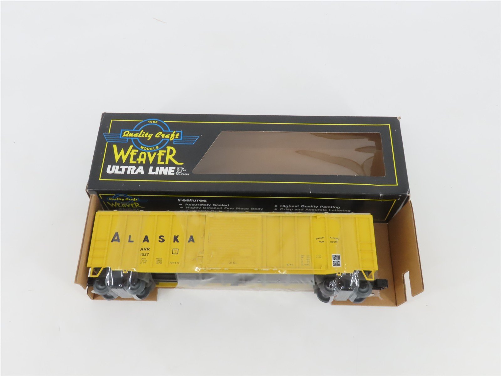 O Gauge 3-Rail Weaver 1527 ARR Alaska 50' Outside Braced Boxcar #1527