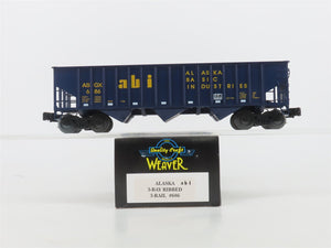 O Gauge 3-Rail Weaver 686 ASGX ABI Alaska Basic Industries 3-Bay Hopper #686