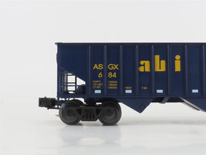 O Gauge 3-Rail Weaver 684 ASGX ABI Alaska Basic Industries 3-Bay Hopper #684
