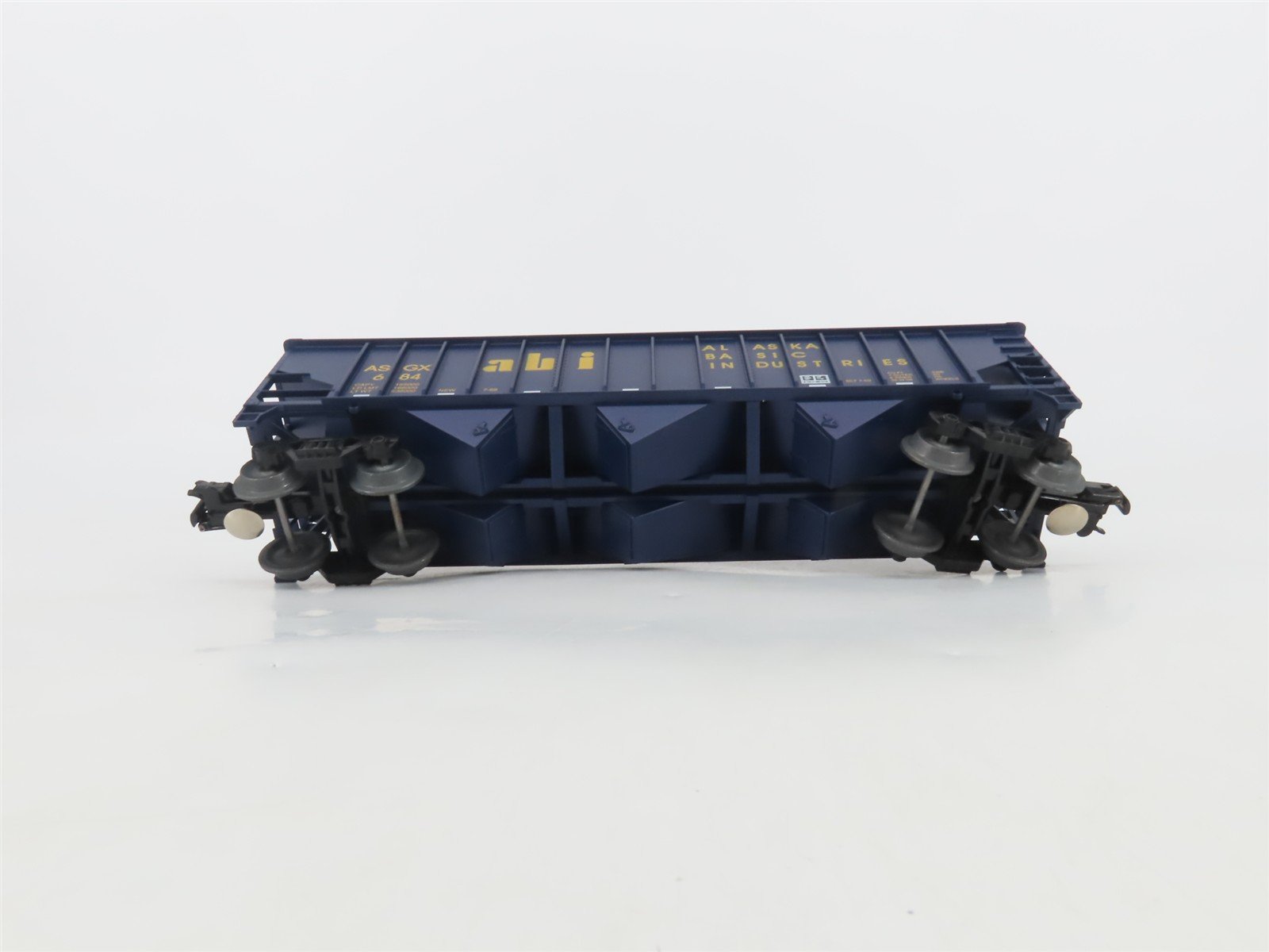 O Gauge 3-Rail Weaver 684 ASGX ABI Alaska Basic Industries 3-Bay Hopper #684