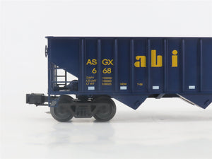 O Gauge 3-Rail Weaver 668 ASGX ABI Alaska Basic Industries 3-Bay Hopper #668