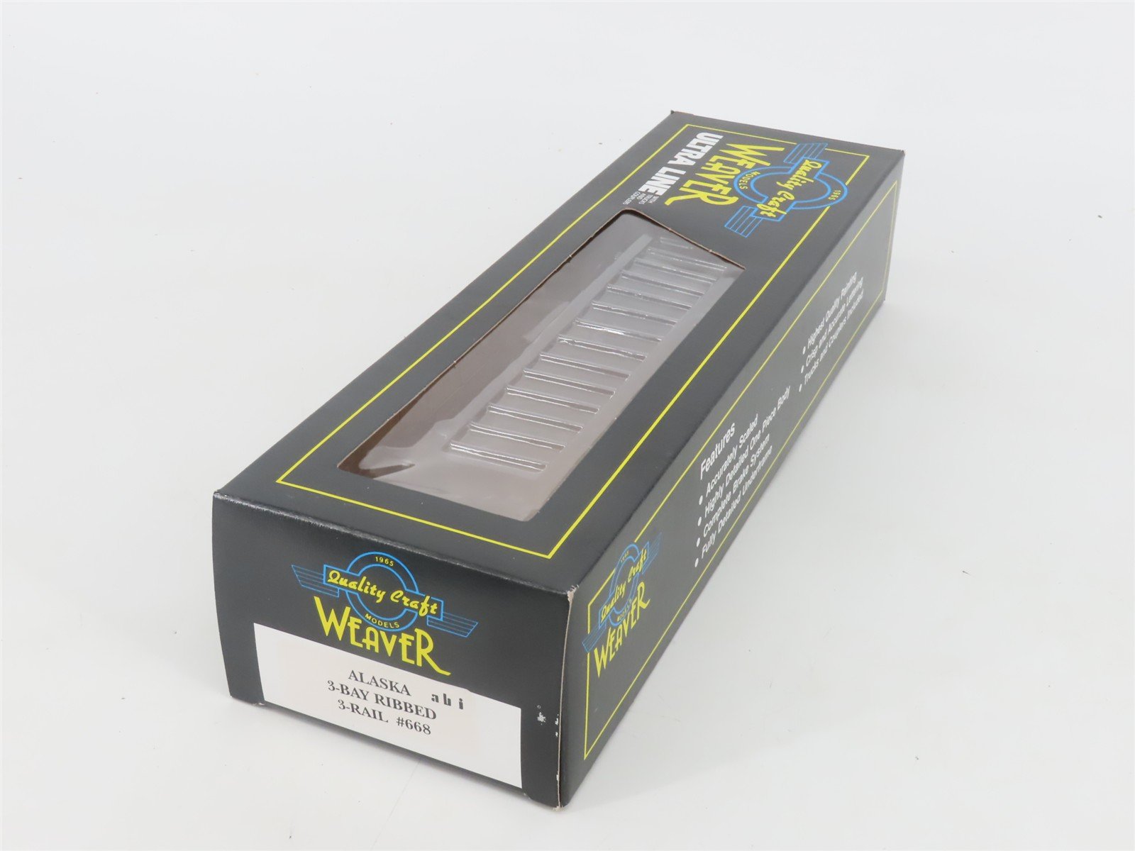 O Gauge 3-Rail Weaver 668 ASGX ABI Alaska Basic Industries 3-Bay Hopper #668