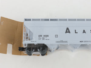 O 3-Rail Weaver 14509 ARR Alaska Railroad 4-Bay Covered Hopper Car #14509