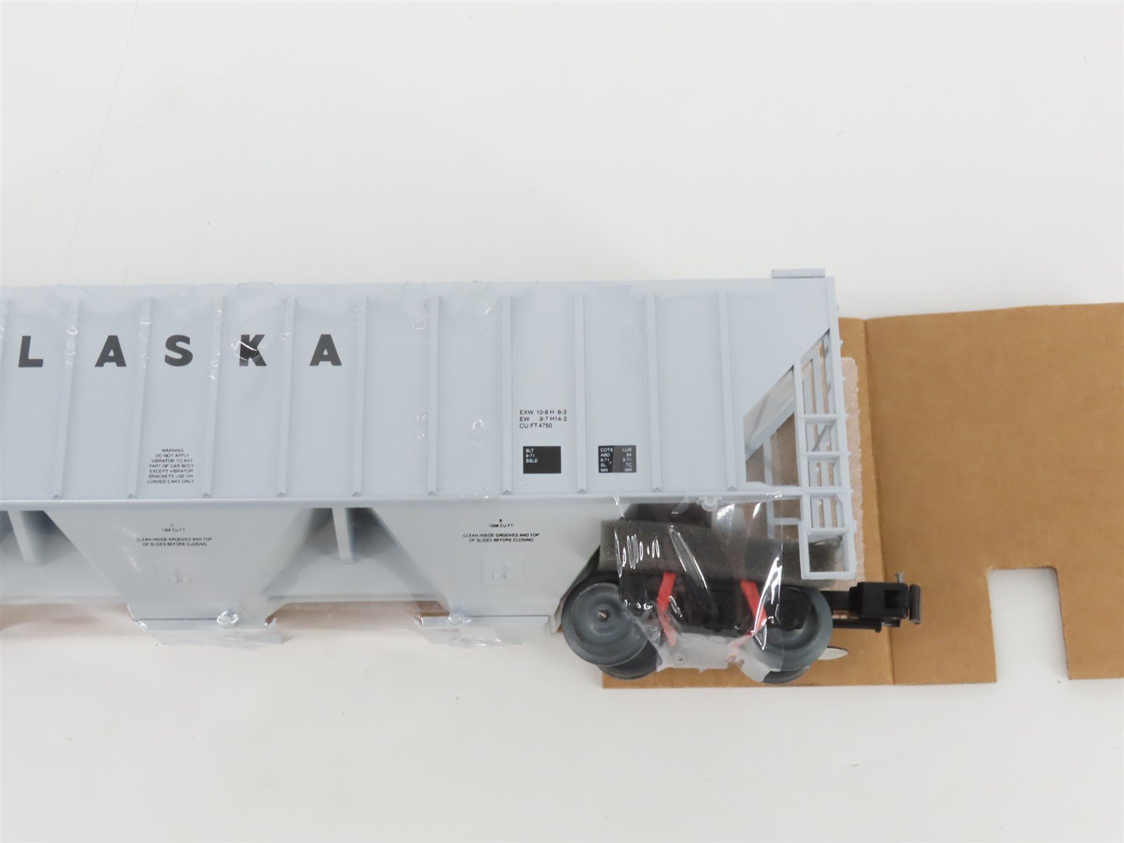 O 3-Rail Weaver 203725 ARR Alaska Railroad 3-Bay Covered Hopper Car #203725