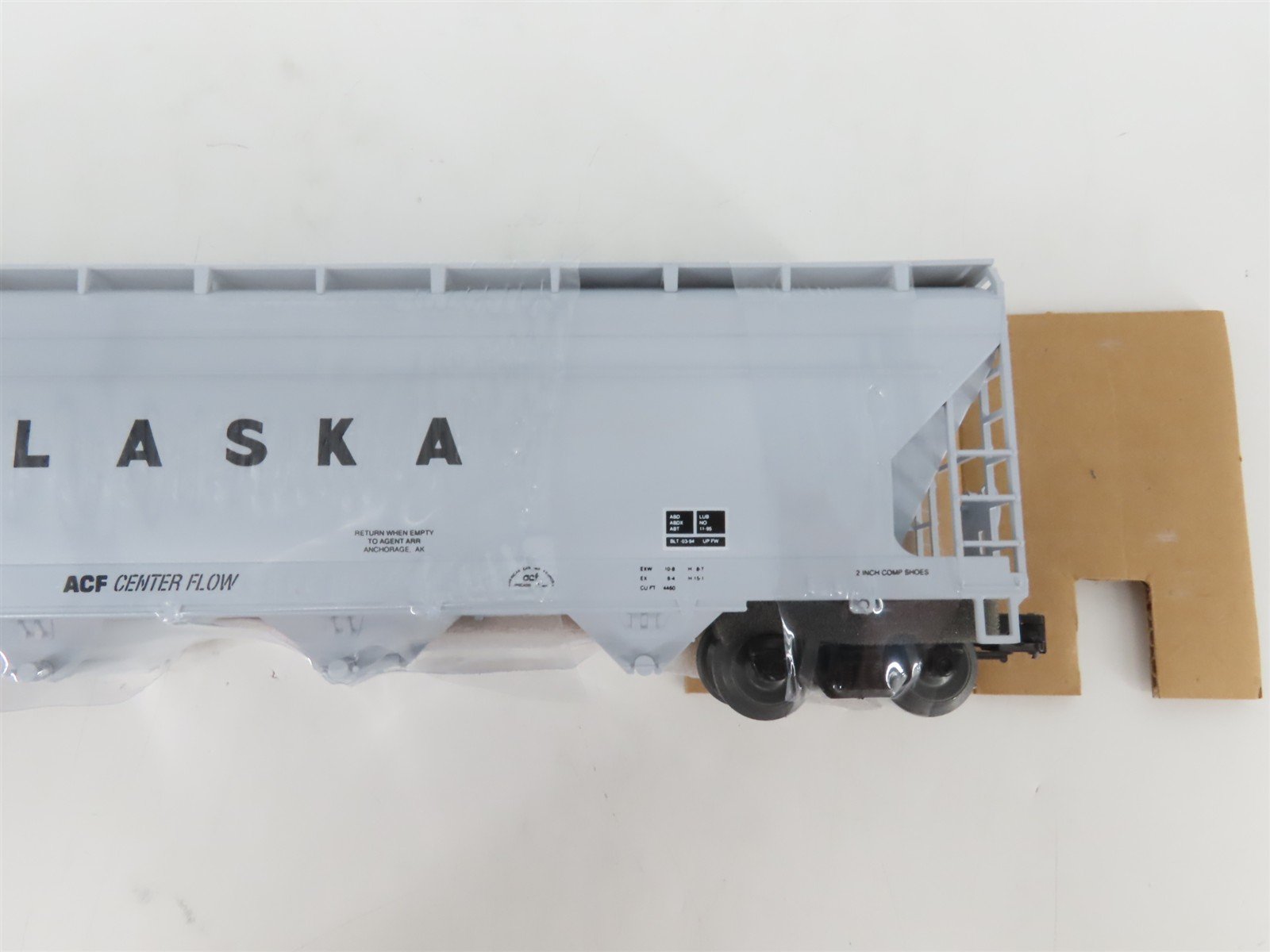 O Gauge 3-Rail Weaver 14506 ARR Alaska 4-Bay Covered Hopper #14506