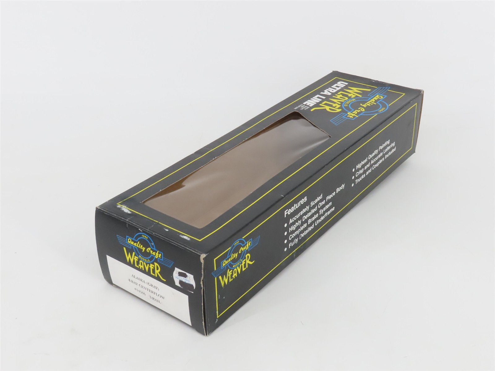 O Gauge 3-Rail Weaver 14506 ARR Alaska 4-Bay Covered Hopper #14506