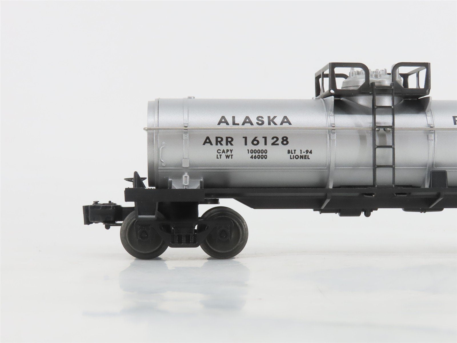 O Gauge 3-Rail Lionel 6-16128 ARR Alaska Single Dome Tankcar #16128