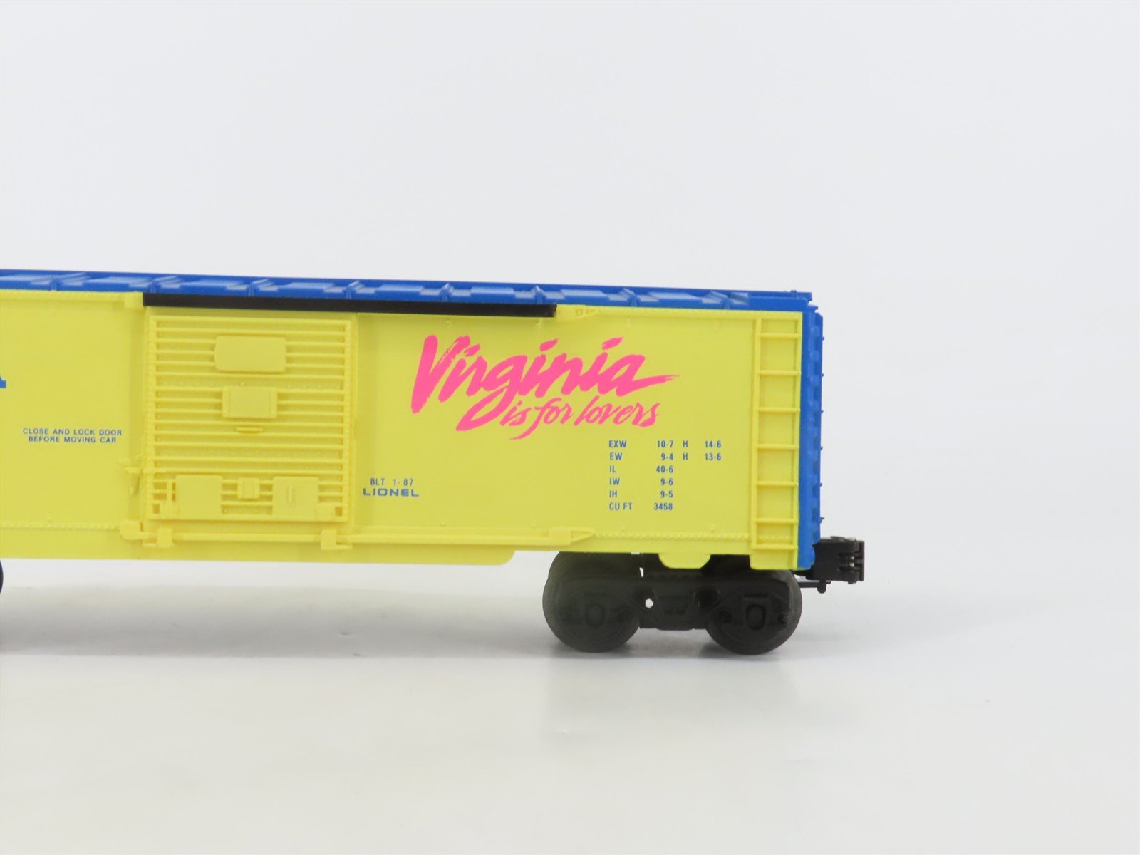 O Gauge 3-Rail Lionel 6-19901 I Love Virginia Boxcar #19901