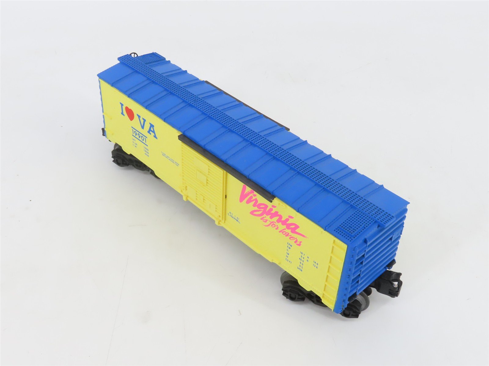 O Gauge 3-Rail Lionel 6-19901 I Love Virginia Boxcar #19901