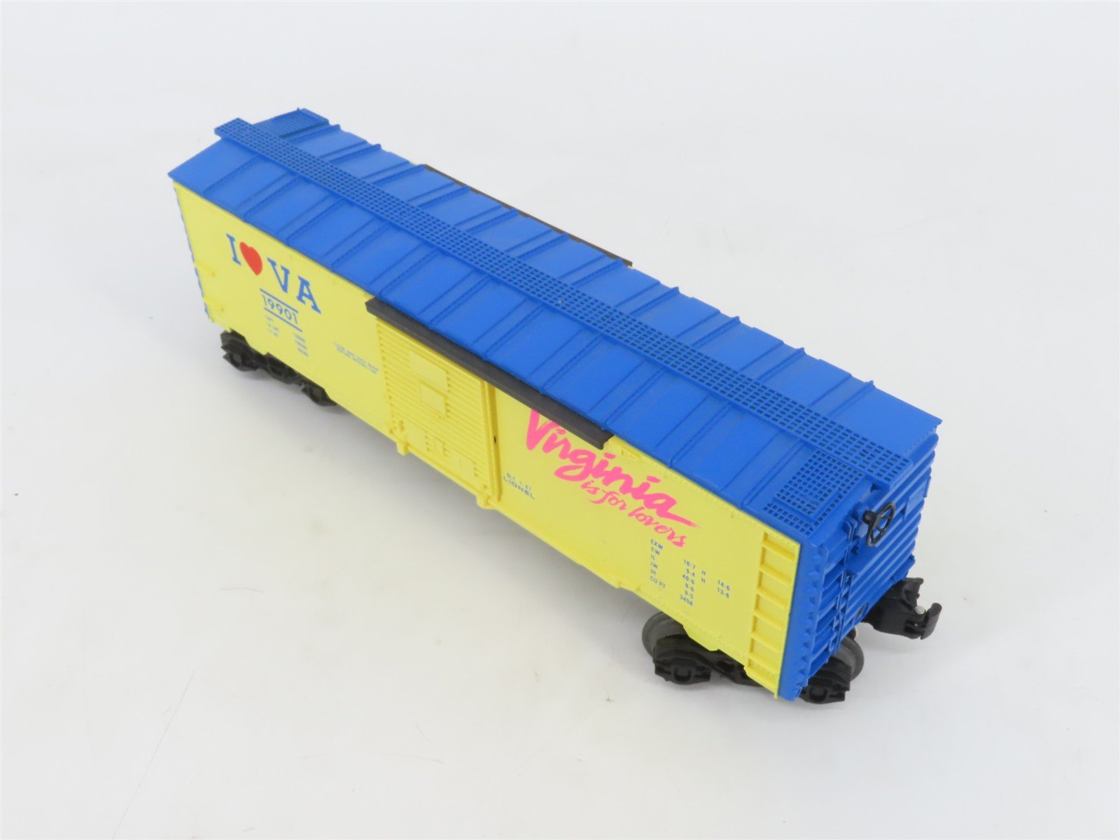 O Gauge 3-Rail Lionel 6-19901 I Love Virginia Boxcar #19901