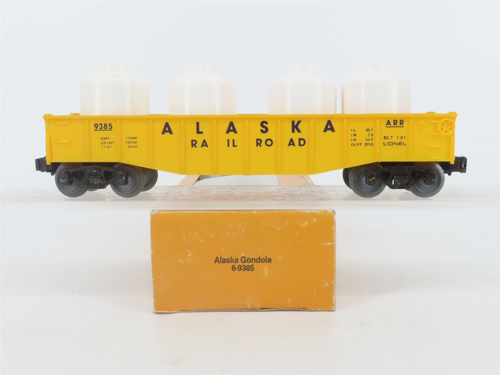 O Gauge 3-Rail Lionel 6-9385 ARR Alaska Railroad Gondola #9385 w/Loads