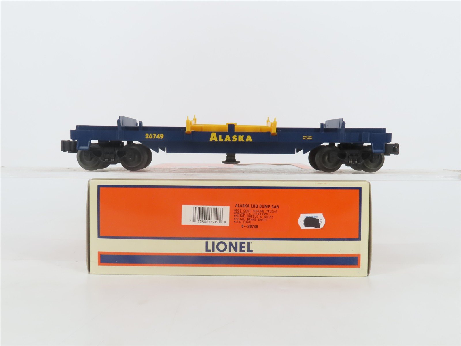 O Gauge 3-Rail Lionel 6-26749 ARR Alaska Log Dumb Car #26749 w/Log Loads