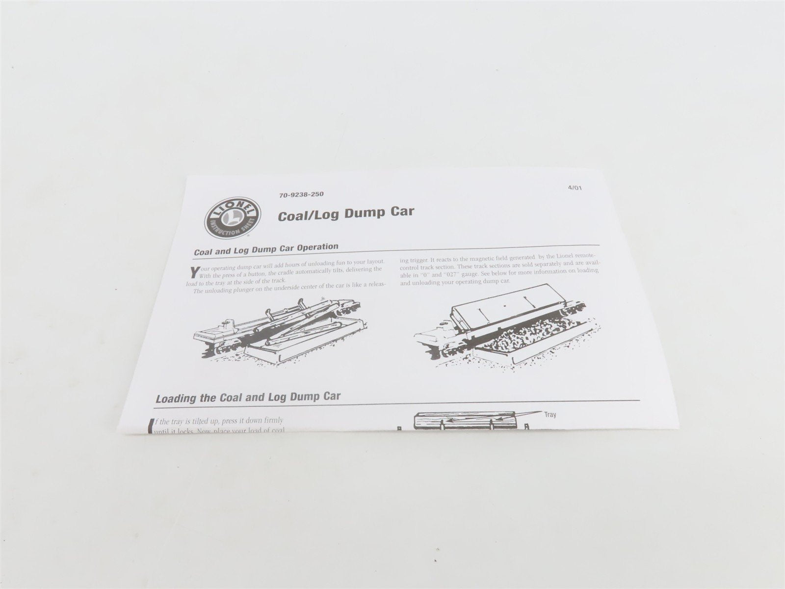 O Gauge 3-Rail Lionel 6-26749 ARR Alaska Log Dumb Car #26749 w/Log Loads