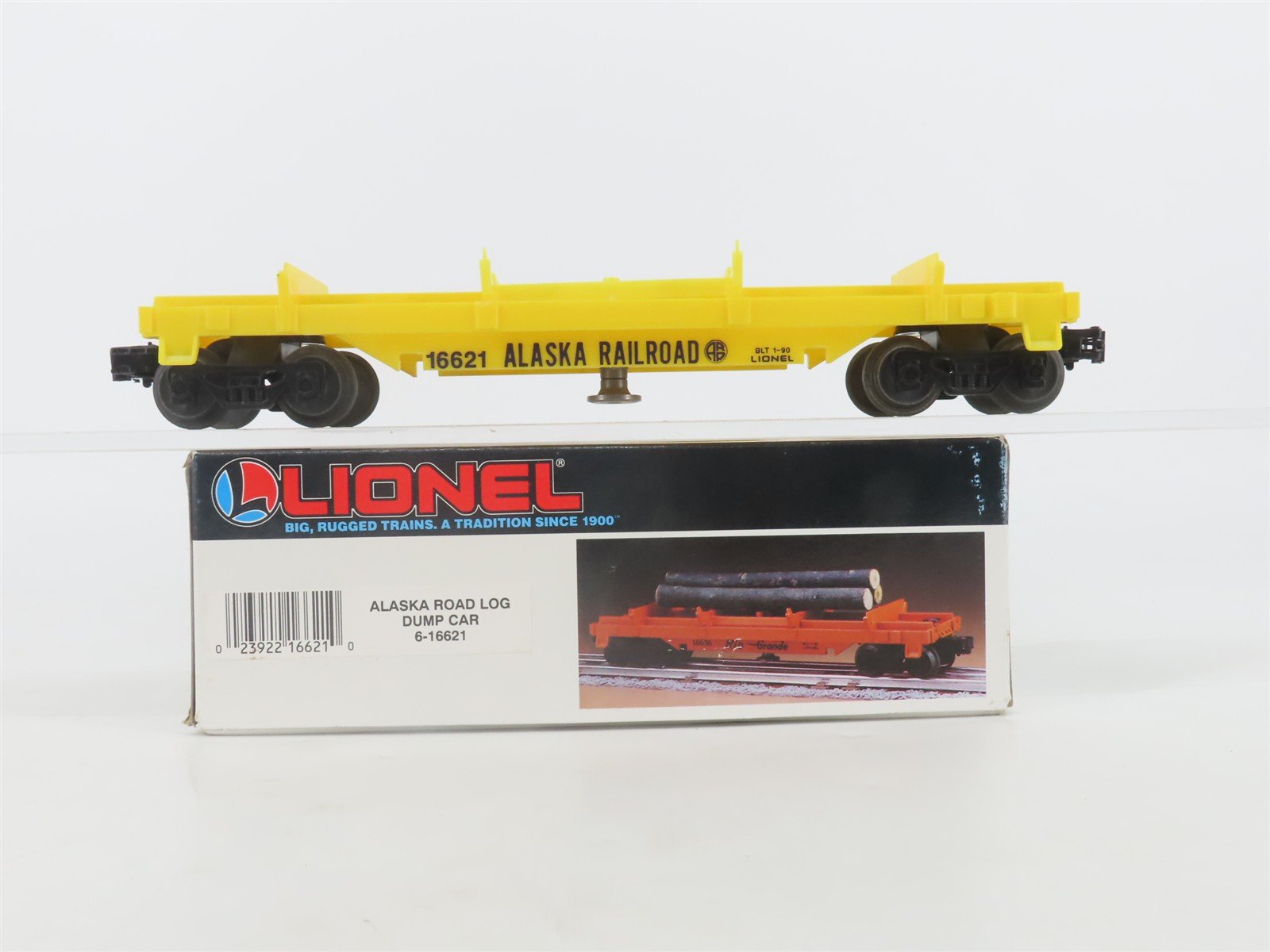 O Gauge 3-Rail Lionel 6-16621 ARR Alaska Log Dumb Car #16621 w/Log Loads