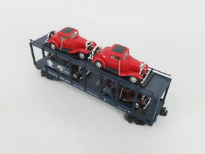 O 3-Rail MTH Rail King 30-76507 ATSF Auto Carrier #89390 w/32' Ford Coupe Cars