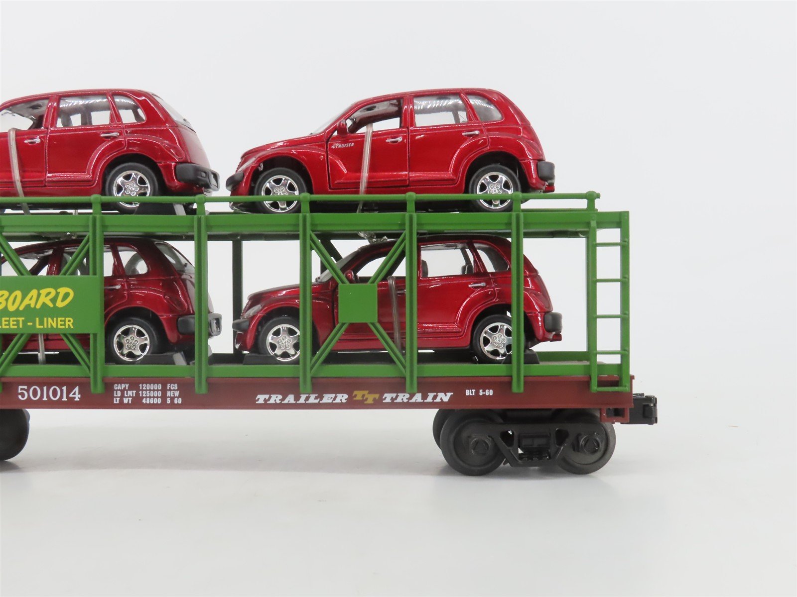 O 3-Rail MTH Rail King 30-76557 SAL Auto Carrier #501014 w/PT Cruiser Cars
