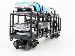 O 3-Rail MTH Rail King 30-7676 Auto Carrier #1957 w/ERTL Chrysler & Mercury Cars