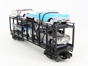 O 3-Rail MTH Rail King 30-7676 Auto Carrier #1957 w/ERTL Chrysler & Mercury Cars