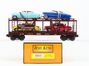 O 3-Rail MTH Rail King 30-7676 Auto Carrier #4952 w/ERTL Chrysler & Mercury Cars