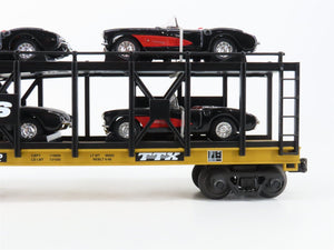O 3-Rail MTH Rail King 30-76444 NS Auto Carrier #93952 w/ERTL Corvettes Cars